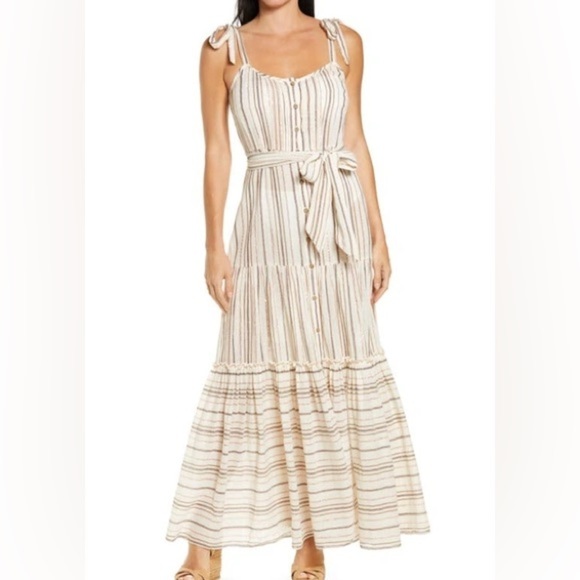 Veronica Beard Dresses & Skirts - Veronica Beard Cotton Striped Maxi Dress XS